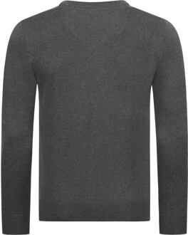 U.S Polo Assn. U.S. POLO ASSN. heren V-hals trui Classic Fit van katoenmix Grijs - 2XL