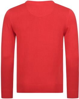 U.S Polo Assn. U.S. POLO ASSN. heren V-hals trui Classic Fit van katoenmix - maat 3XL Rood