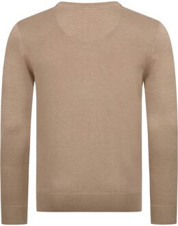 U.S Polo Assn. U.S. POLO ASSN. heren V-hals trui Classic Fit van katoenmix - maat L Beige