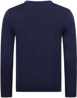 U.S Polo Assn. U.S. POLO ASSN. heren V-hals trui Classic Fit van katoenmix - maat XL Blauw