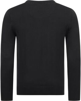 U.S Polo Assn. U.S. POLO ASSN. heren V-hals trui Classic Fit van katoenmix - maat XL Zwart