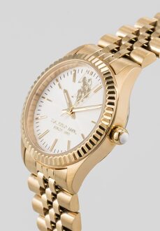 U.S Polo Assn. U.S. Polo Assn. Horloge Azure Dameshorloge Goud - One Size