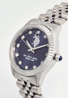 U.S Polo Assn. U.S. Polo Assn. Horloge Azure Dameshorloge Zilver - One Size