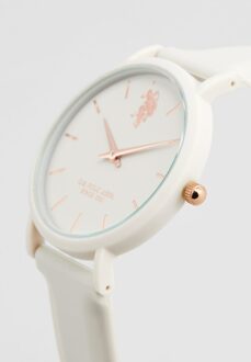 U.S Polo Assn. U.S. Polo Assn. Horloge Lucy Dameshorloge - maat Ivoor