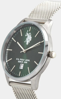 U.S Polo Assn. U.S. Polo Assn. Horloge Owen Herenhorloge Zilver - One Size