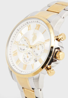 U.S Polo Assn. U.S. Polo Assn. Horloge William Herenhorloge Zilver - One Size