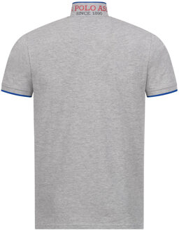 U.S Polo Assn. U.S. POLO ASSN. Men's Classic Fit Polo Shirt met korte mouwen gemaakt van katoenen elastaan Grijs - 3XL