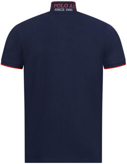 U.S Polo Assn. U.S. POLO ASSN. Men's Classic Fit Polo Shirt met korte mouwen gemaakt van katoenen elastaan - maat Blauw
