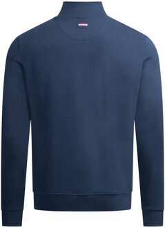 U.S Polo Assn. U.S. POLO ASSN. USJaaspa heren half-zip trui van katoen-viscose mix Blauw