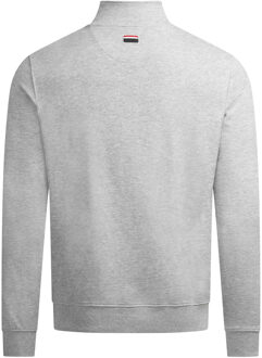 U.S Polo Assn. U.S. POLO ASSN. USJaaspa heren half-zip trui van katoen-viscose mix Grijs