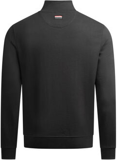 U.S Polo Assn. U.S. POLO ASSN. USJaaspa heren half-zip trui van katoen-viscose mix - maat 2XL Zwart