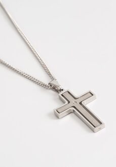 U.S Polo Assn. US Polo Assn Jewellery Aspen roestvrijstalen ketting Zilver