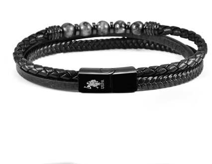 U.S Polo Assn. US Polo Assn Jewellery Brandon Zwarte Armband
