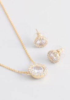 U.S Polo Assn. US Polo Assn Jewellery Brigitte Geelgouden Parure Wit & Goud - One Size