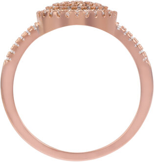 U.S Polo Assn. US Polo Assn Jewellery Courtney Geelgouden Ring Wit & Goud - One Size