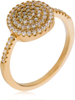 U.S Polo Assn. US Polo Assn Jewellery Courtney Geelgouden Ring Wit & Goud - One Size