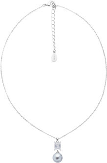 U.S Polo Assn. US Polo Assn Jewellery Emily Rhodium ketting Grijs/Wit