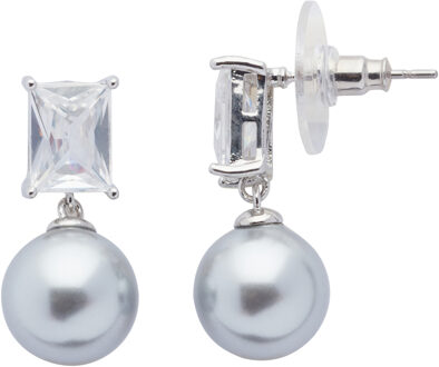 U.S Polo Assn. US Polo Assn Jewellery Emily Rhodium Oorbellen - maat Grijs