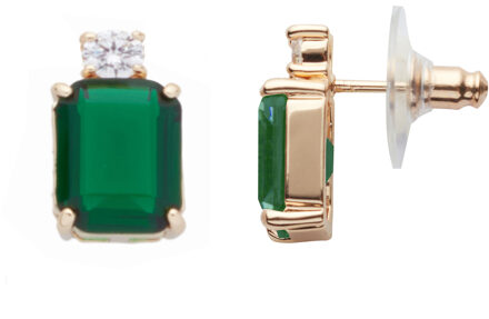 U.S Polo Assn. US Polo Assn Jewellery Emy Geelgouden Oorbellen Groen