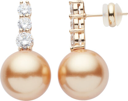 U.S Polo Assn. US Polo Assn Jewellery Mila Geelgouden Oorbellen - maat Champagne