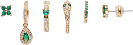 U.S Polo Assn. US Polo Assn Jewellery Naomi Geelgouden Oorbellen - maat Groen