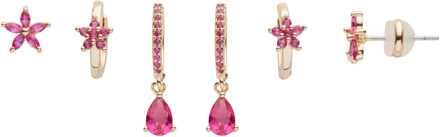 U.S Polo Assn. US Polo Assn Jewellery Naomi Geelgouden Oorbellen - maat Roze