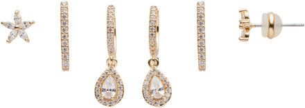 U.S Polo Assn. US Polo Assn Jewellery Naomi Geelgouden Oorbellen Wit & Goud