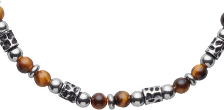 U.S Polo Assn. US Polo Assn Jewellery Oliver Natuurstenen Armband Zilver en bruin