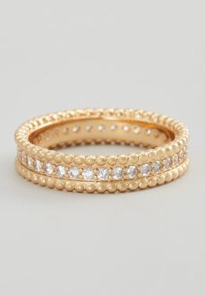 U.S Polo Assn. US Polo Assn Jewellery Sabrine Geelgouden Ring Wit & Goud