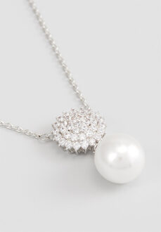 U.S Polo Assn. US Polo Assn Jewellery Soleil Rhodium ketting Wit - One Size