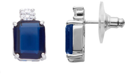 U.S Polo Assn. US Polo Assn Sieraden Emy Rhodium Oorbellen Blauw en Grijs Multi - One Size