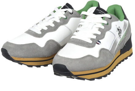 U.S. Polo heren jonas sneakers groen/multicolour maat Grijs - 42