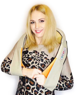 U Shape Electrical Shiatsu Back Neck Shoulder Body Massager Infrared Heated Kneading Car Home Massage