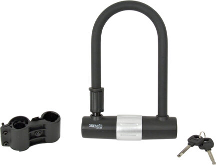 u-slot 18 x 26 cm RVS/polyester zwart/zilver 4-delig