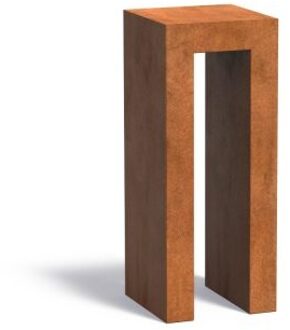 U-sokkel cortenstaal 40x40x100 cm