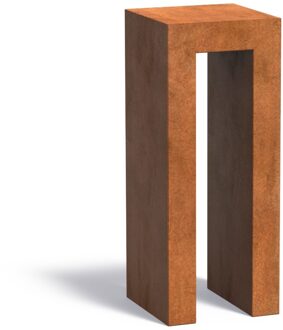 U-Sokkel Cortenstaal 40x40x100cm.