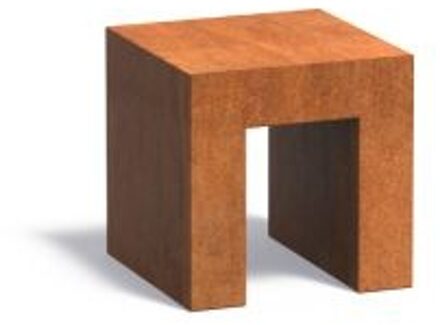 U-sokkel cortenstaal 40x40x40 cm