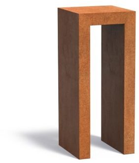 U-sokkel cortenstaal 50x50x120 cm