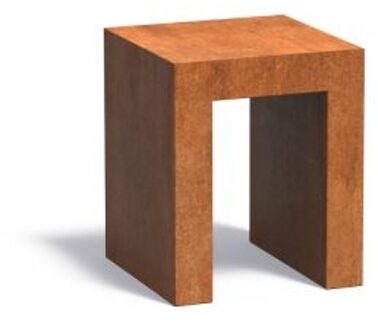 U-sokkel cortenstaal 50x50x60 cm