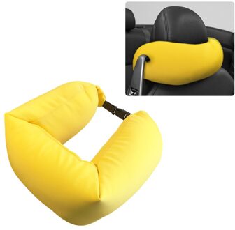 U-vorm Auto Nekkussen Reizen Hoofdsteun Kussens voor Auto Kantoor Stoel Neksteun Ondersteuning Kussen Ywllow