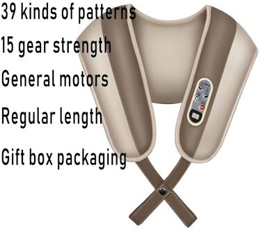 U-vorm Elektrische Back Schouder Body Neck Massager Infrarood Verwarmde Kneden Auto/Home Massagerr Multifunctionele Sjaal normaal version