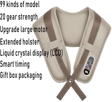 U-vorm Elektrische Back Schouder Body Neck Massager Infrarood Verwarmde Kneden Auto/Home Massagerr Multifunctionele Sjaal Upgrade version