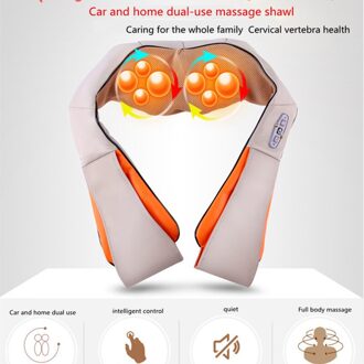 U-vorm Elektrische Shiatsu Nek Schouder Massager Body Spa Infrarood Verwarmde Kneden Massage Auto/Thuisgebruik Massageador Ontspannen