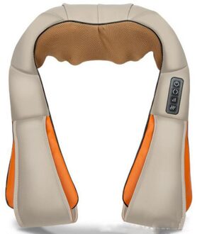 U-vorm Infrarood Kneden Massage Sjaal Comprimeren Elektrische Hals Taille Sjaal Cervicale Schouder Shiatsu Massage US plug / Ivoor