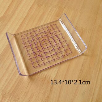 U-Vormige Acryl Druk Klei Modder Ultra-Lichte Klei Plaat Gereedschappen Voedsel Spelen Wrijven Kralen Tool Diy Transparante stempel Druk Plaat paars klein