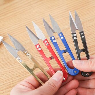 U-Vormige Rvs Borduurwerk Lente Schaar Huishouden Draad Trimmer Naaien Kleding Kruissteek Mini Schaar