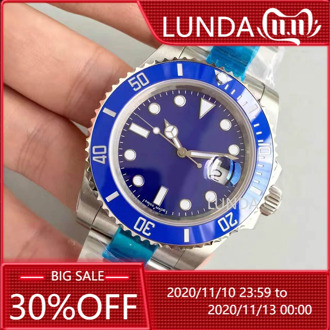U1 Factory Date Automatic Movement Blue 316L stainless steel sapphire Tooth buckle 40mm AAA Men's Wristwatch