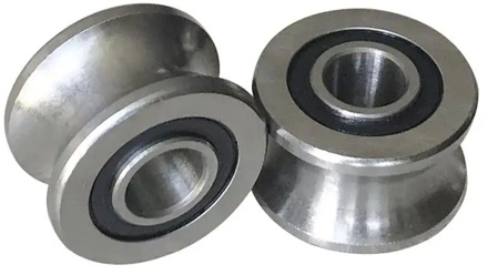 U22 U Groove Bearing Traces Walking Guide Rail Track Roller Bearing 8x22.5x14.5x13.5mm