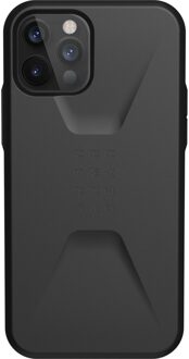UAG - Civilian backcover hoes - iPhone 12 / iPhone 12 Pro - Zwart + Lunso Tempered Glass