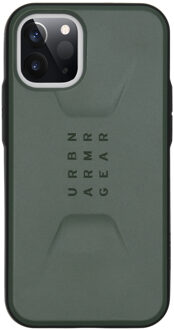 UAG - Civilian backcover hoes - iPhone 12 Mini - Groen + Lunso Tempered Glass
